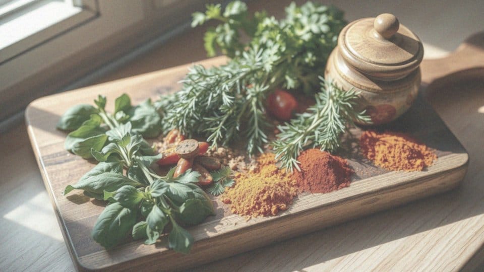 Jakie zioła i przyprawy można dodać do wysokokalorycznych potraw?