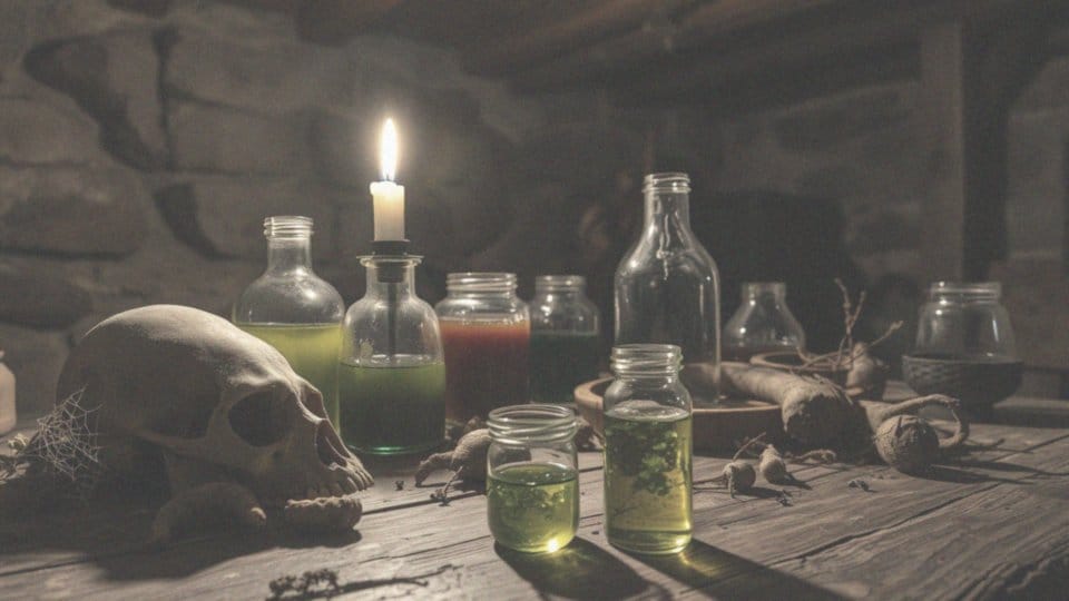 Jakie efekty mają mikstury używające sfermentowanego oka pająka?